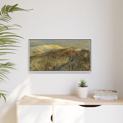 Framed Mountain Canvas Art, Perfect for Home Decor, Nature Wall Art, Gift for Nature Lovers, Cozy Atmosphere - TRV