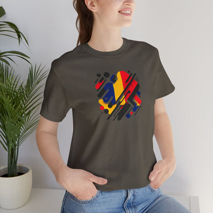 Artistic Heart Unisex Jersey Tee - Vibrant Graphic Tee, Casual Wear, Gift for Art Lovers, Birthday Surprise, Everyday Comfort - TRV