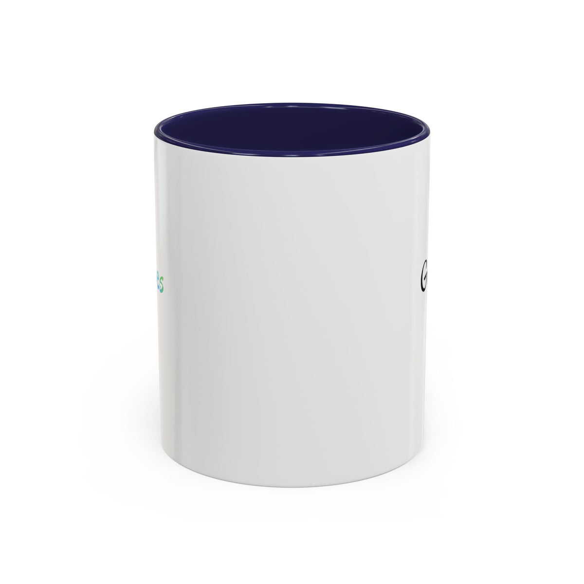 Printify Good Vibes Only accent coffee mug with positive morning quote, featuring a stylish design and a comfortable handle.