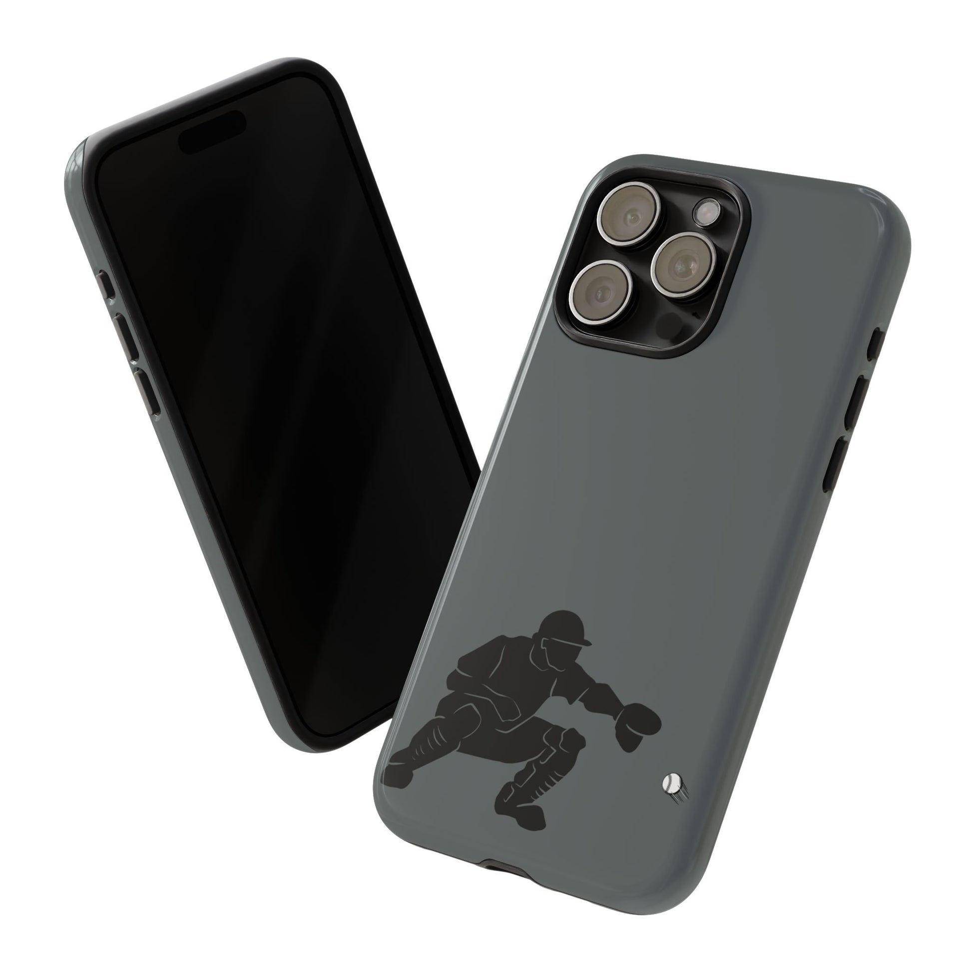 Baseball Catcher Phone Case, Sports Phone Accessory, Tough Cases, Gift for Athletes, Sports Fan Merchandise, Unique Design - TRV