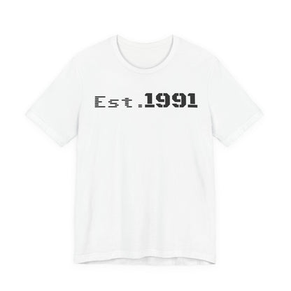 Unisex Vintage Est. 1991 Tee - Perfect Gift for Birthdays, Anniversaries, Throwback Fashion, Casual Wear, Milestone Celebrations