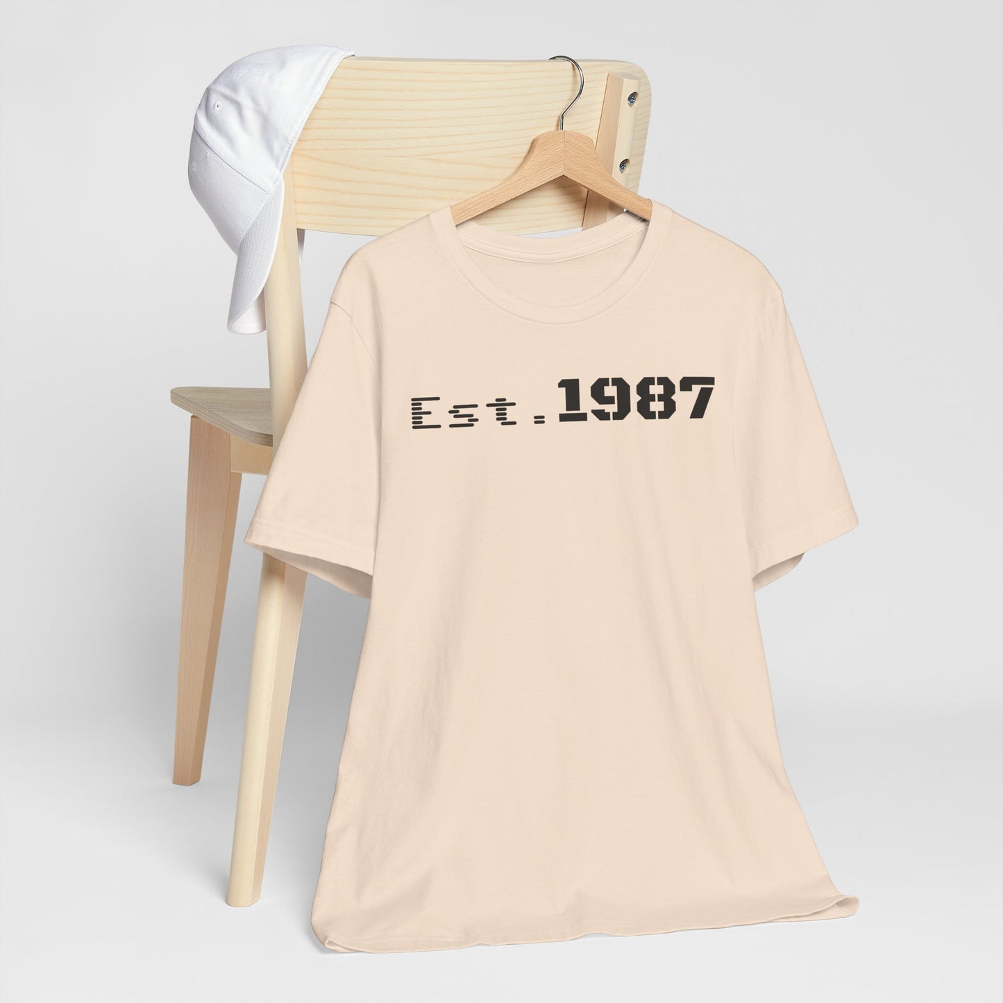 Est. 1987 Unisex Tee - Vintage Style Shirt, 80s Birth Year Gift, Casual Wear, Birthday T-Shirt, Retro Graphic Tee