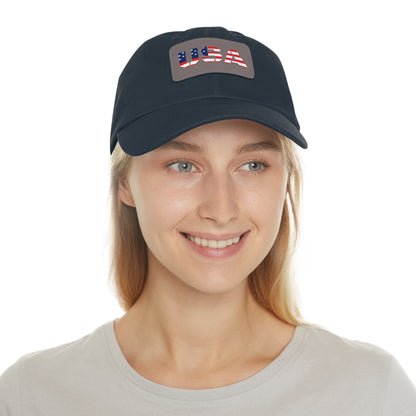 Dad Hat with USA Leather Patch - TRV