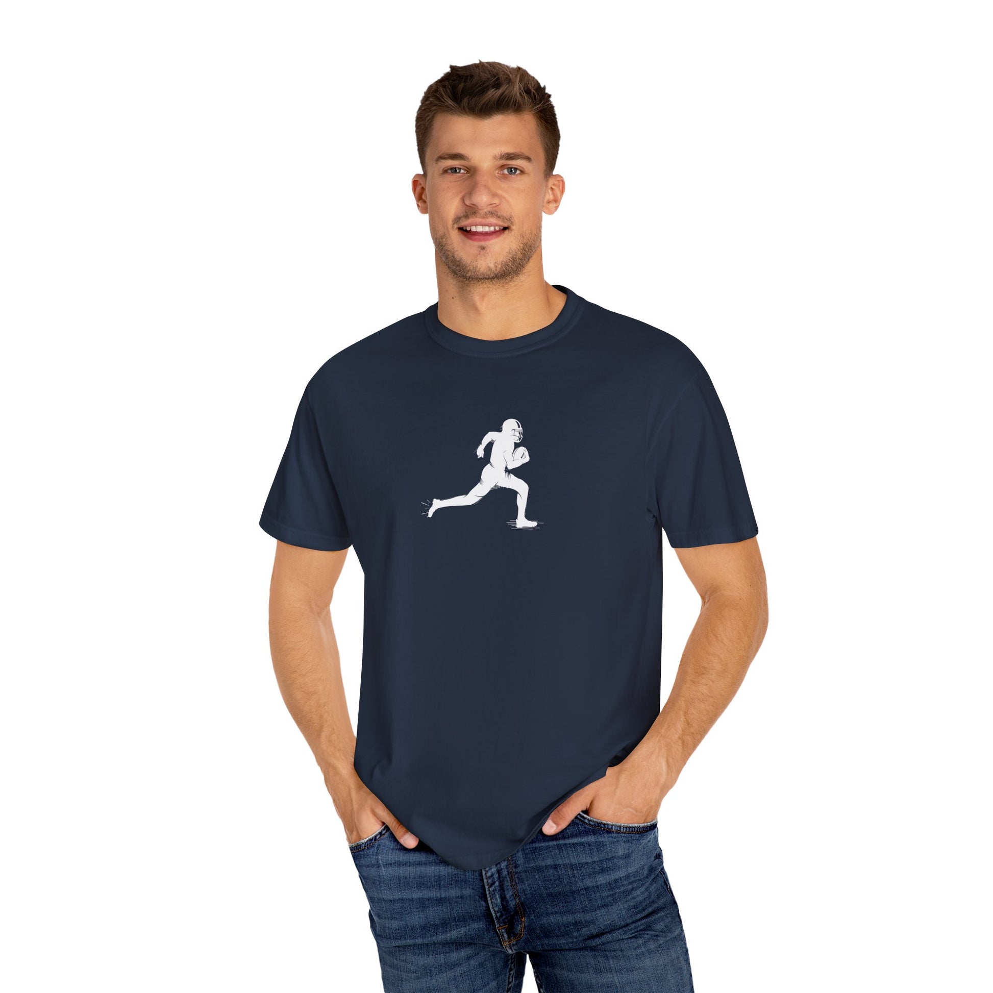 Unisex Football Player T-Shirt | Comfortable Sports Tee, Gift for Runners, Casual Wear, Workout Clothing, Everyday Style - TRV
