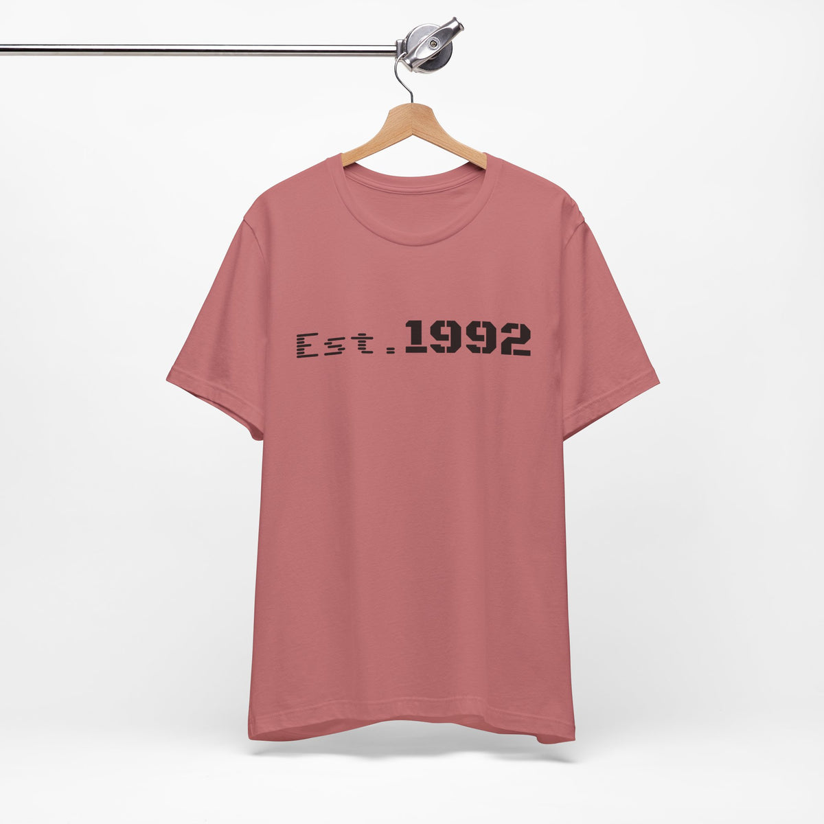 Retro vintage Est. 1992 T-shirt by Printify featuring a classic design celebrating the birth year on a casual tee.