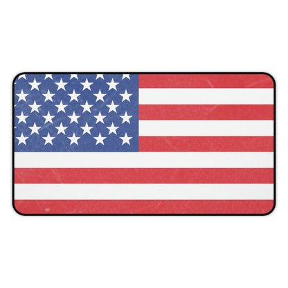 American flag desk mat by Printify featuring a patriotic design, perfect for workplace decor or gift.