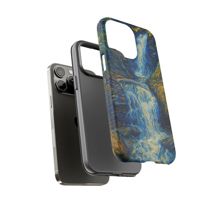 Artistic Phone Case - Waterfall Design, Unique Gift, Phone Accessory, Nature Lover, Original Artwork - TRV