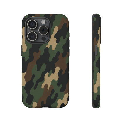 Camouflage Phone Case, Tough Cases, Military Style, Unique Phone Accessories, Gift for Him, Durable Phone Cover - TRV