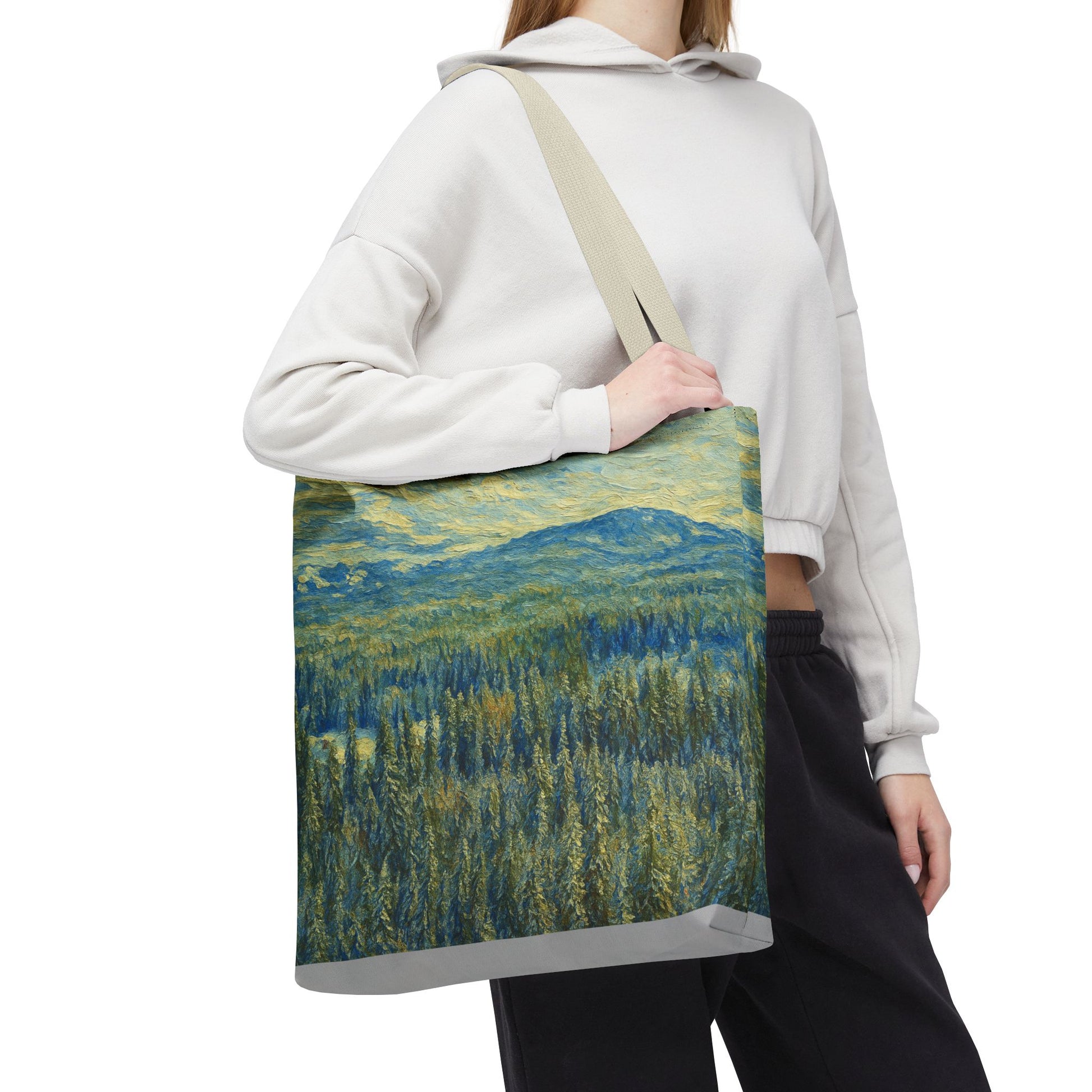Nature-Inspired Tote Bag, Eco-Friendly Carryall, Bohemian Style Purse, Art Tote, Great Gift for Nature Lovers, Shopping Bag, Travel [...] - TRV