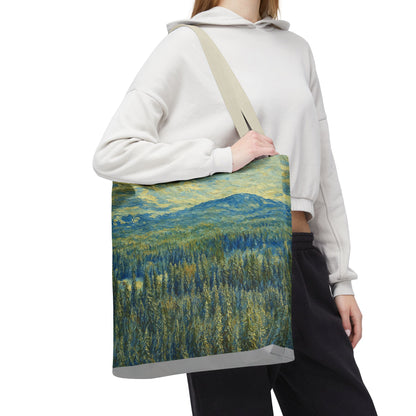 Nature-Inspired Tote Bag, Eco-Friendly Carryall, Bohemian Style Purse, Art Tote, Great Gift for Nature Lovers, Shopping Bag, Travel [...] - TRV