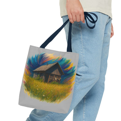 Rustic Charm Tote Bag | Boho Bag | Eco-Friendly Custom Design | Nature Lover Gift | Canvas Purse | Casual Carryall - TRV