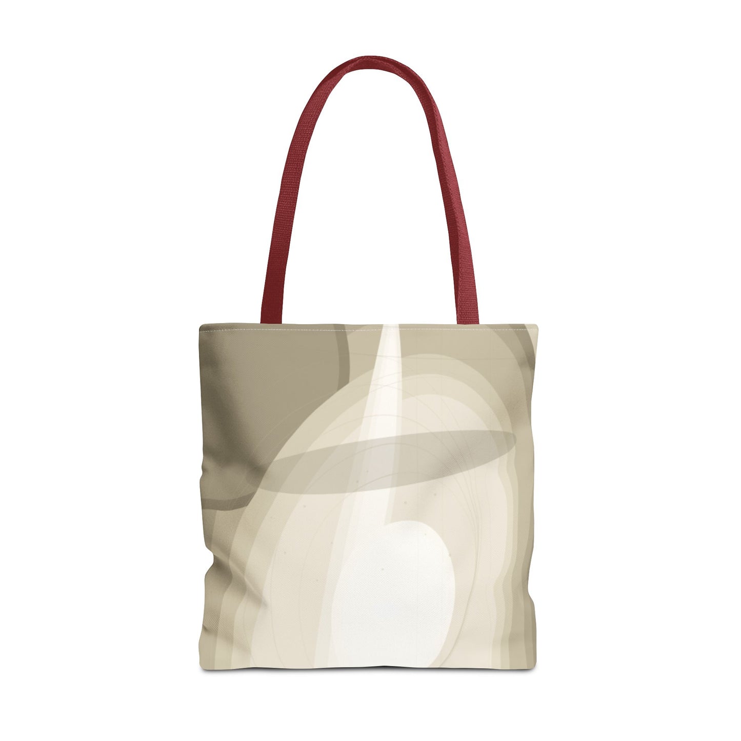 Neutral Abstract Light Beam Tote Bag | Minimalist Geometric Pattern