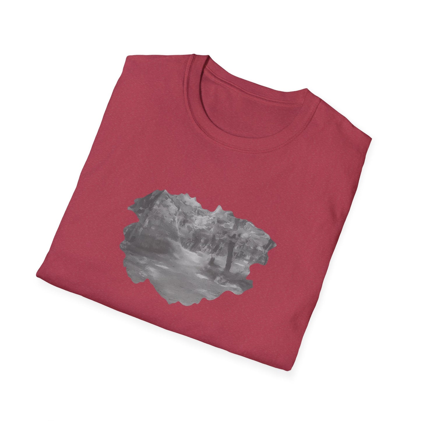 Serene Nature Landscape T-Shirt - Comfortable Unisex Tee, Outdoor Adventures, Nature Lover Gift, Casual Wear, Stylish Spring Top - TRV