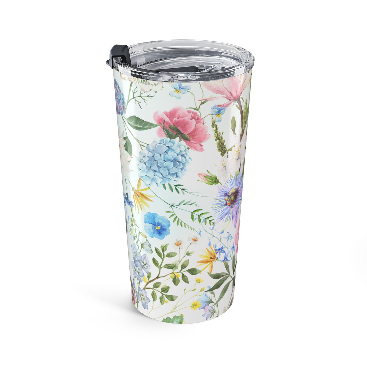 Pastel wildflower watercolor 20oz insulated stainless steel tumbler - view 5
