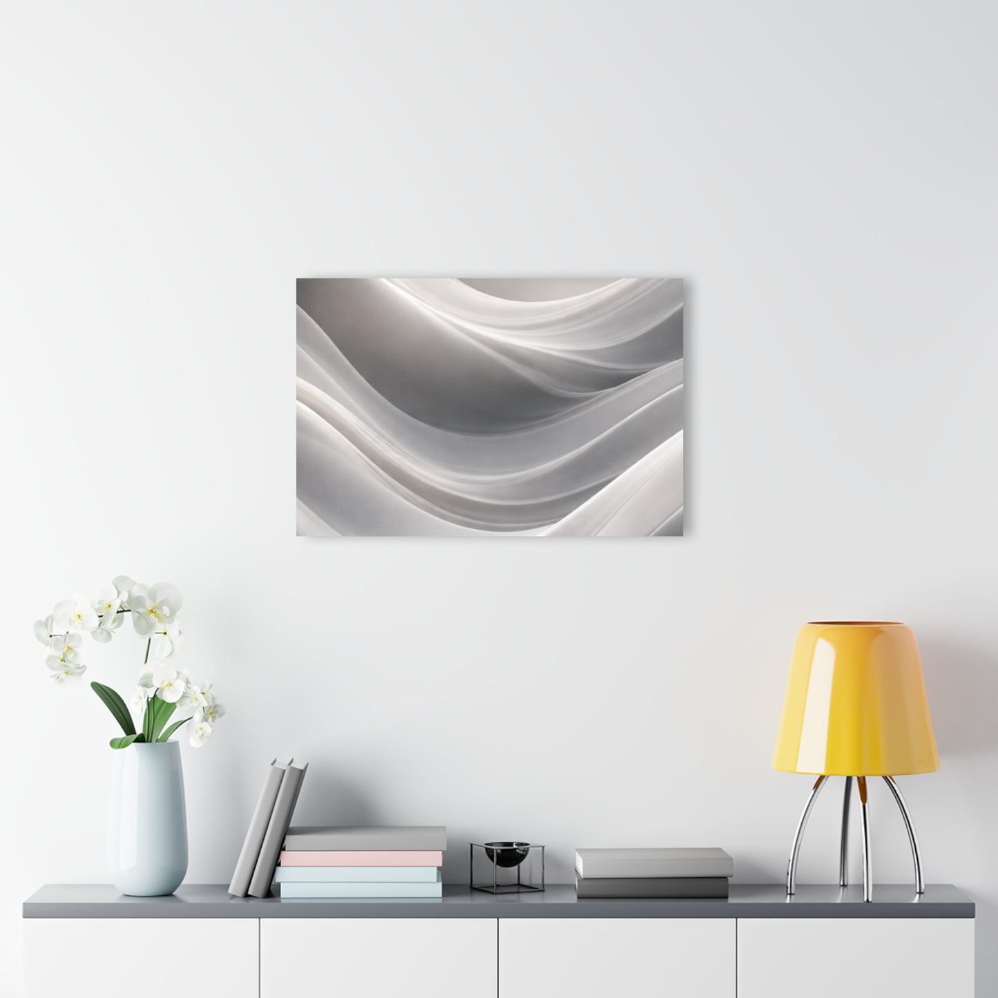 Abstract White Wave Acrylic Print | Wall Art