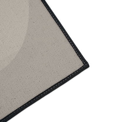 Neutral Abstract Circles Heavy Duty Floor Mat | Non-Slip Entry Rug