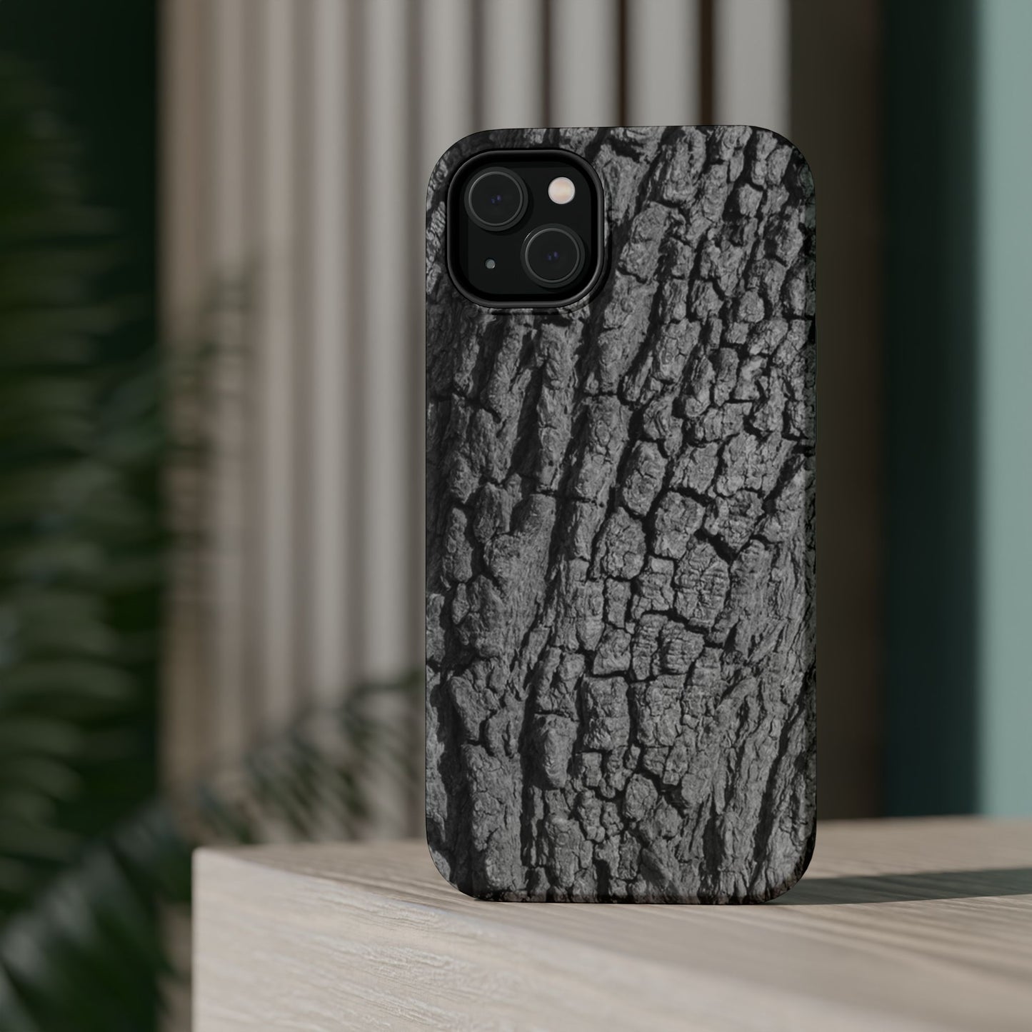 Bark Texture Magnetic Impact Phone Case