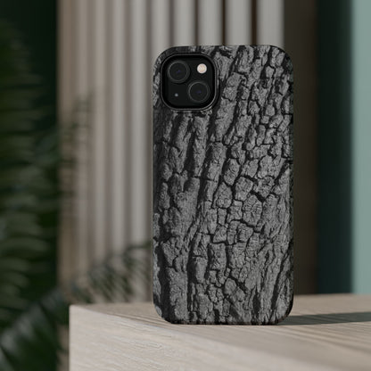 Bark Texture Magnetic Impact Phone Case