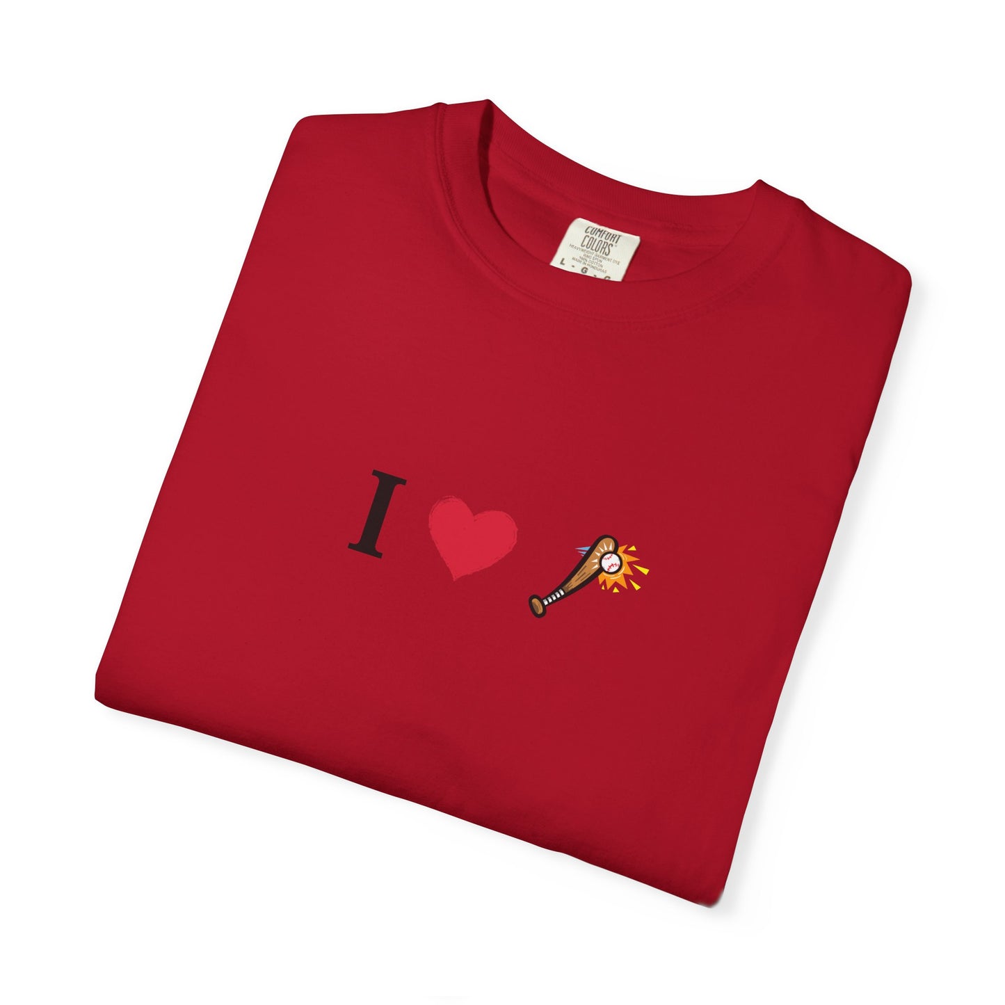 I Love Baseball  Unisex Tee, Gift for Couples, Cute Matching T-Shirts, Casual Everyday Wear, Anniversary Present, Love Shirt - TRV