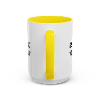 Espresso Yourself Coffee Mug - Fun Black Accented Mug for Coffee Lovers, Great Gift for Birthdays, Christmas, and Housewarming