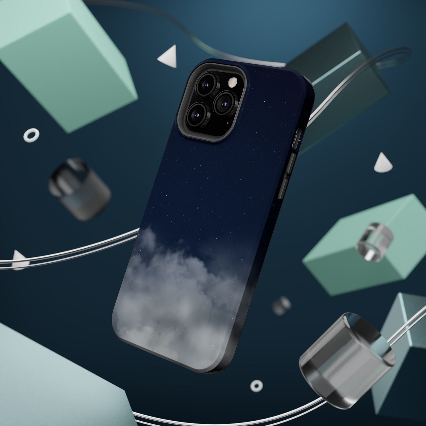 Night Sky Magnetic Impact-Resistant Phone Case — Foggy Cloud Design