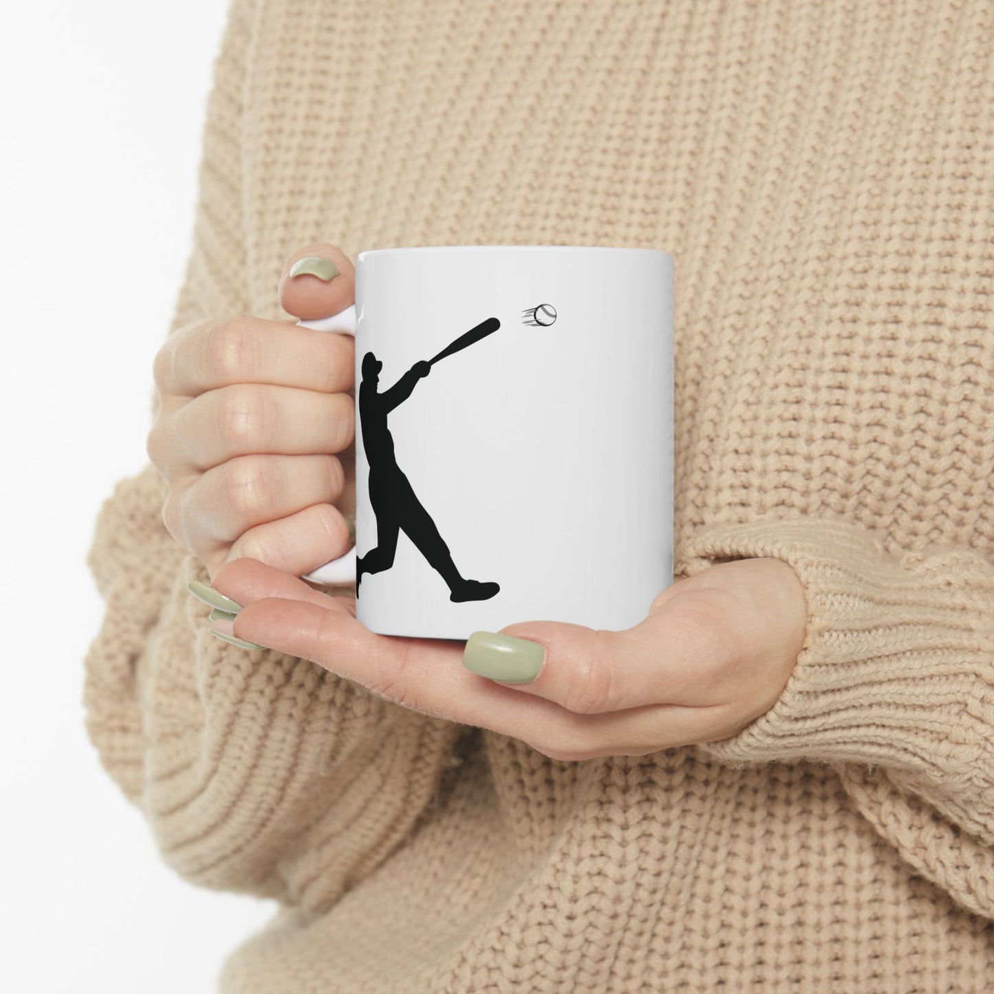 Baseball Ceramic Mug for Athletes, Motivational Gift for Coaches, Perfect for Birthdays, Team Events, or Just for Coffee Lovers