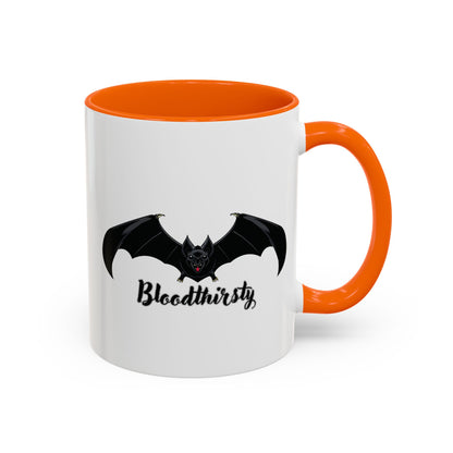 Bloodthirsty Bat Coffee Mug - Unique Halloween and Gothic Accents