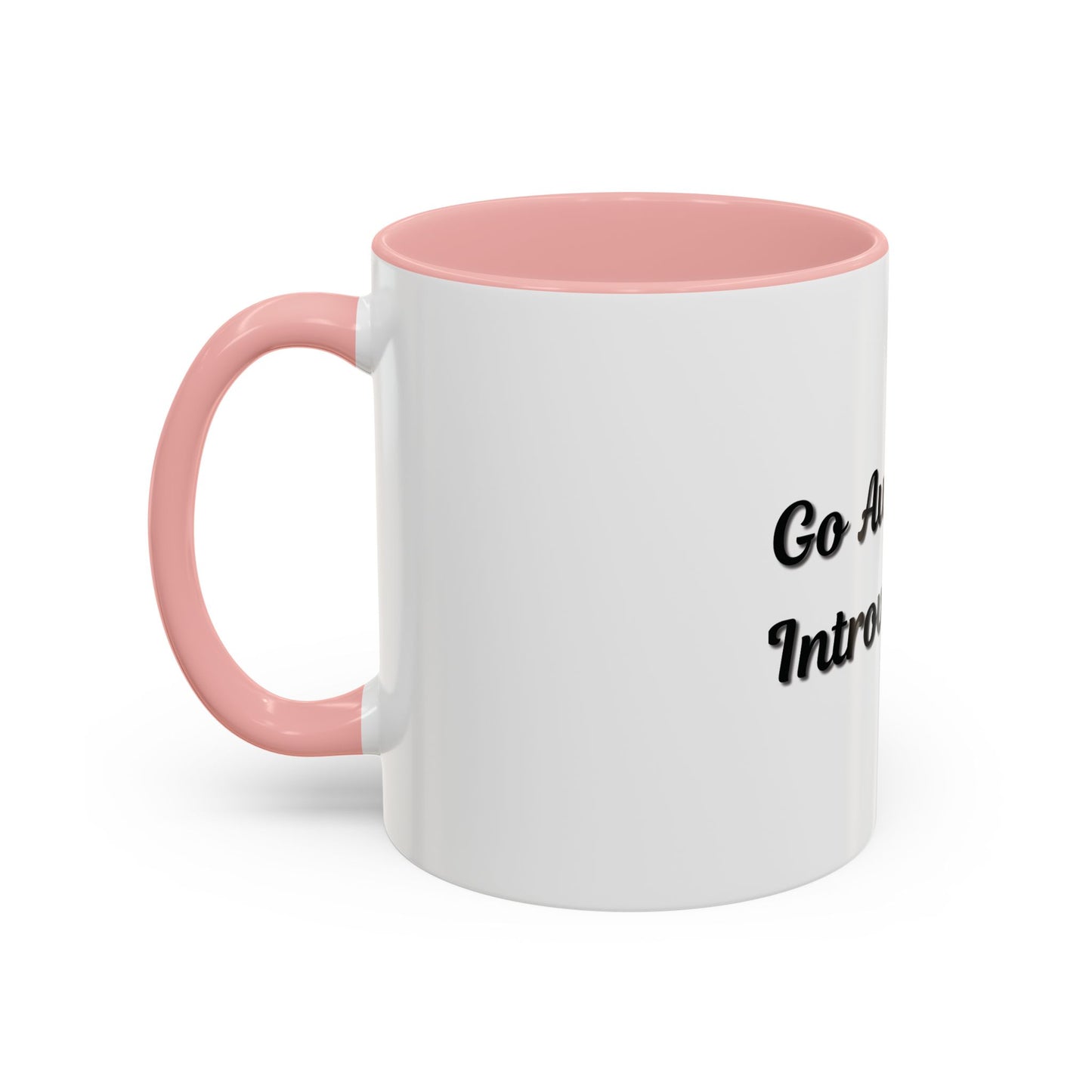 Introvert Coffee Mug - Go Away, I'm Introverting - Black Accent for Relaxing Moments - TRV