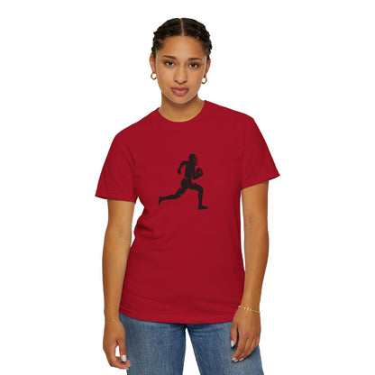 Football Player Graphic Unisex T-Shirt, Casual Sports Tee, Gift for Athletes, Workout Shirt, Everyday Wear, Unique Running Apparel