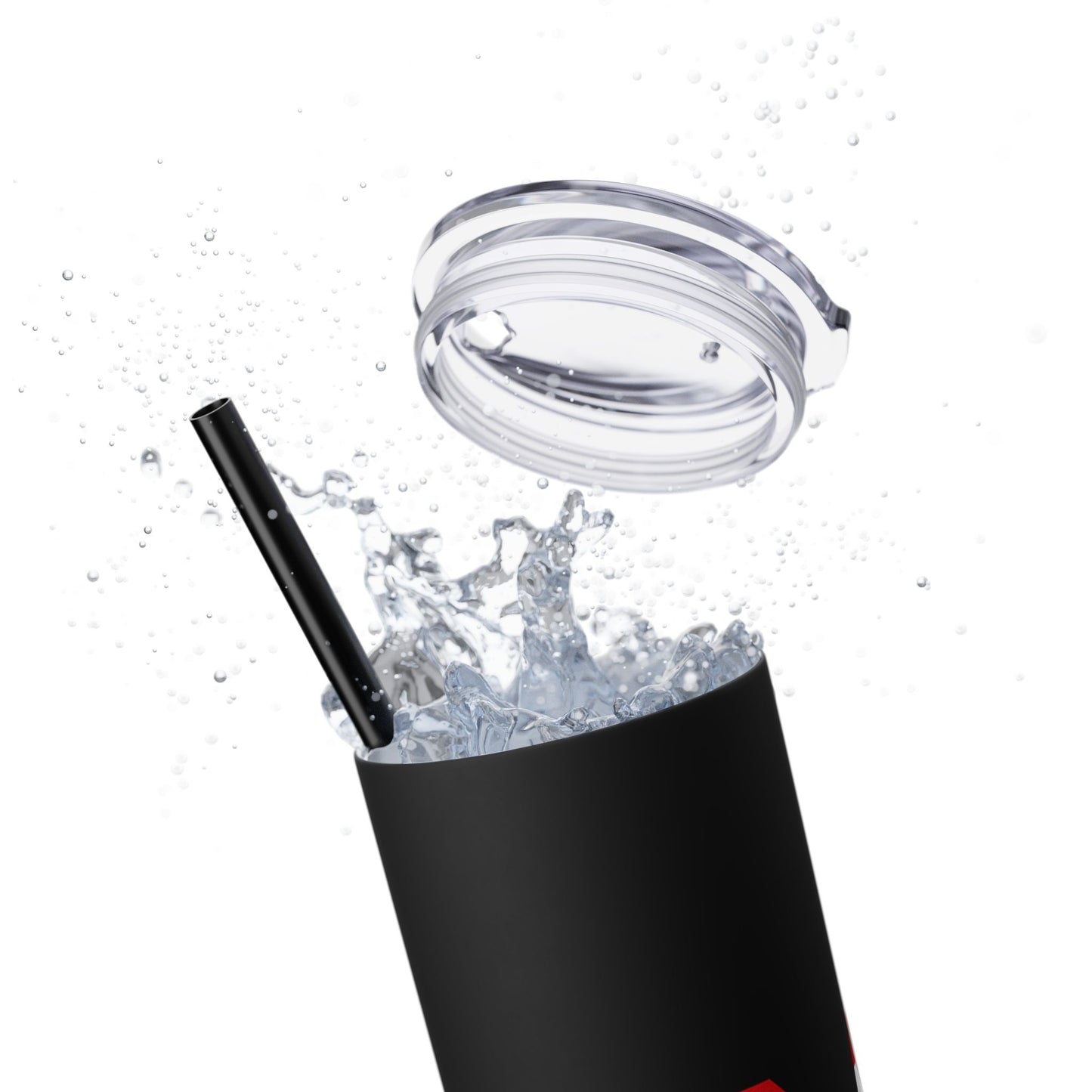Skinny Tumbler — USA Flag 20oz Straw Tumbler (Patriotic Travel Cup)