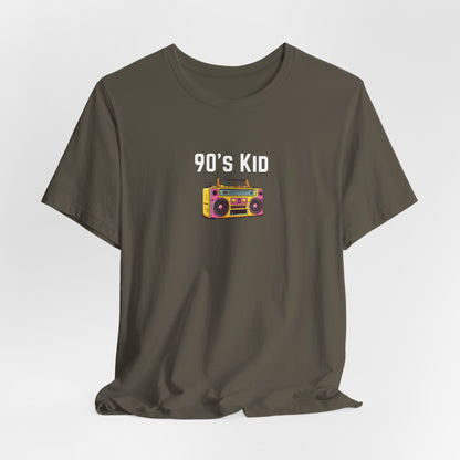 Retro Boombox Tee — 90s Kid Graphic T-Shirt