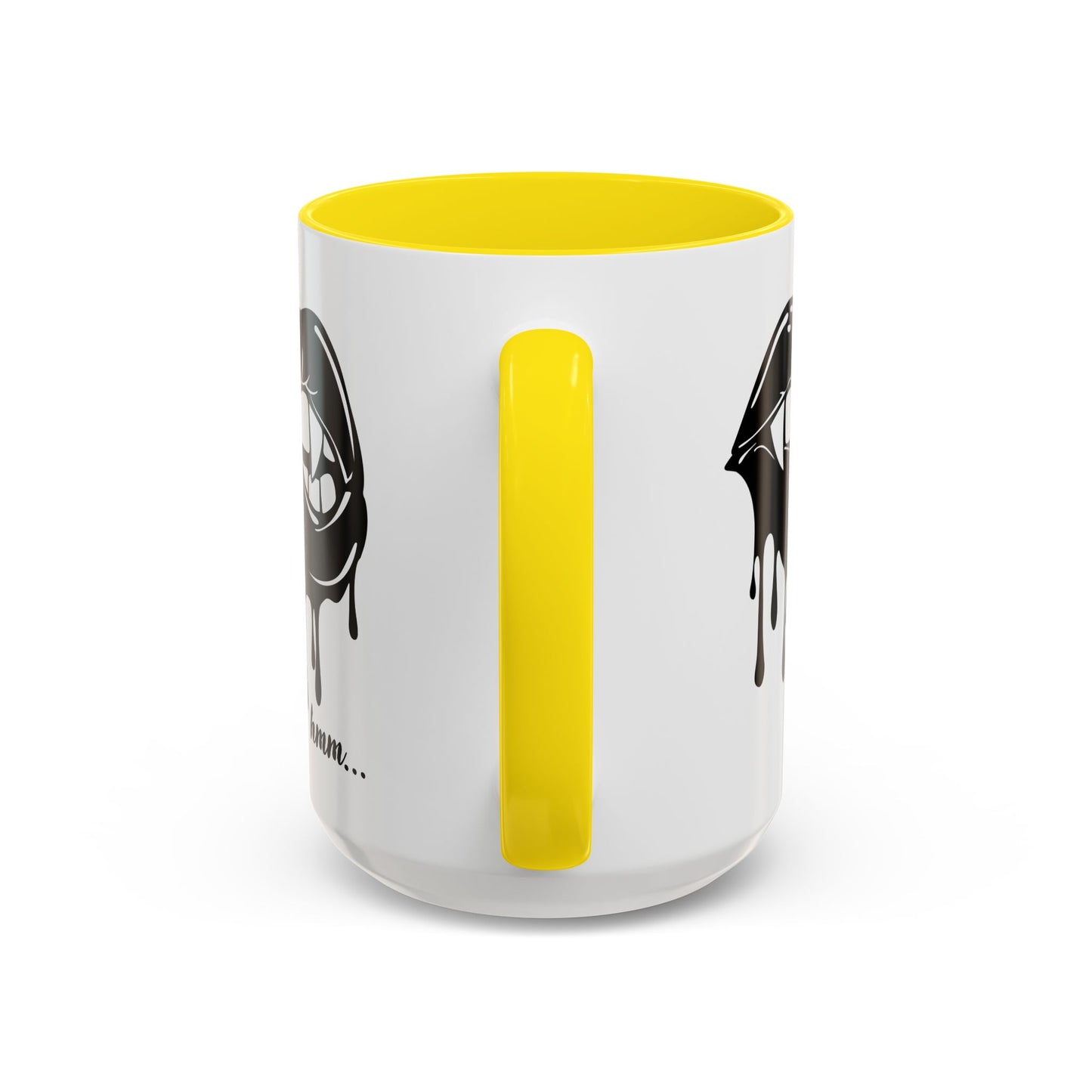 Dripping Lip Coffee Mug – "hmm..." Accent Ceramic Mug (11/15oz)