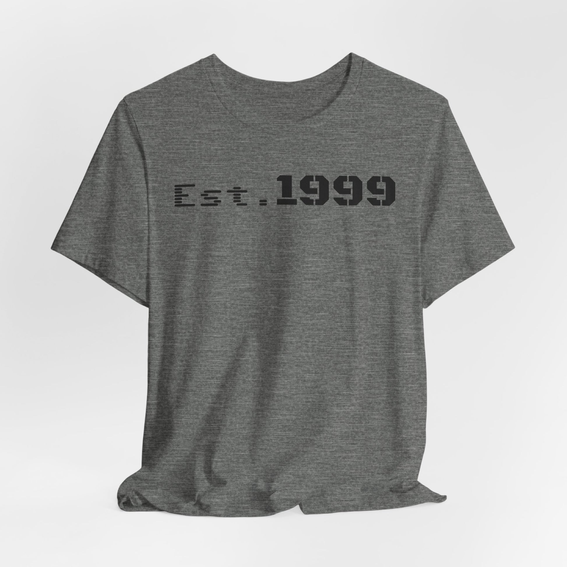 Established 1999 Unisex Tee | Vintage Birth Year Shirt, Casual Birthday Gift, Personalized Family Reunion Apparel, Retro Style [...] - TRV