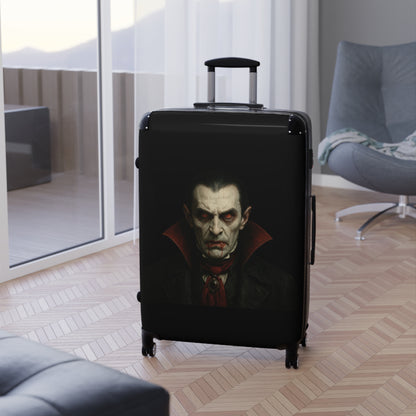 Vampire Portrait Carry-On Suitcase — Gothic Dracula Luggage for Halloween Travel