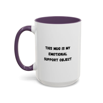 Emotional Support Coffee Mug, Funny Gift for Coffee Lovers, Unique Office Mug, Self-Care Gift, Cute Ceramic Mug