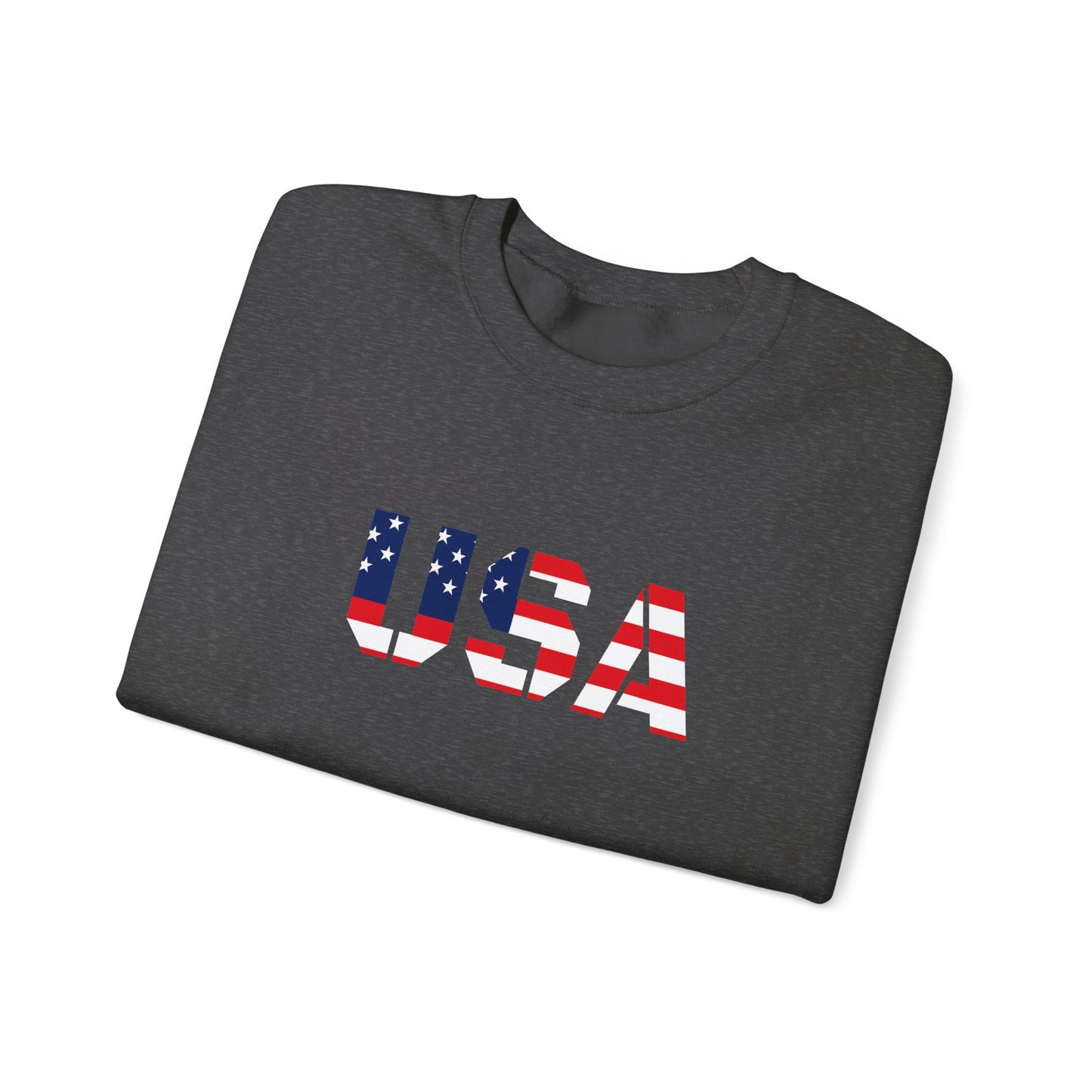 USA Flag Unisex Crewneck Sweatshirt, Cozy Apparel, Casual Wear, Independence Day Gift, Americana Style
