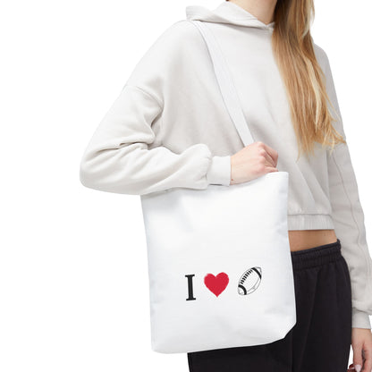 Football Lover's Tote Bag - Perfect for Game Day, Sports Events, Gifts for Fans, Eco-Friendly Carryall, Personal Use, Travel Bag - TRV