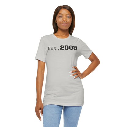 Est. 2008 Unisex Tee, Cool Vintage T-Shirt, Casual Gift, Birthday Apparel, Nostalgic Fashion