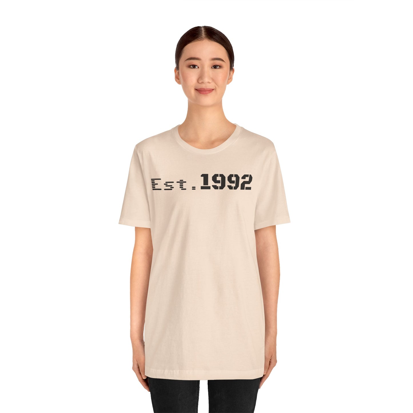 Est. 1992 Short Sleeve Tee - Retro Unisex T-Shirt, Birthday Gift, Vintage Style Shirt, Casual Wear, Trendy Outfit