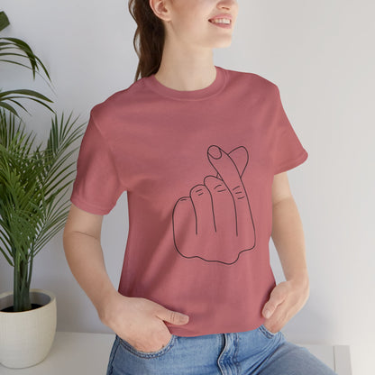 Minimalist Hand Sign Unisex Tee | Casual Everyday Wear | Perfect for Gift Givers