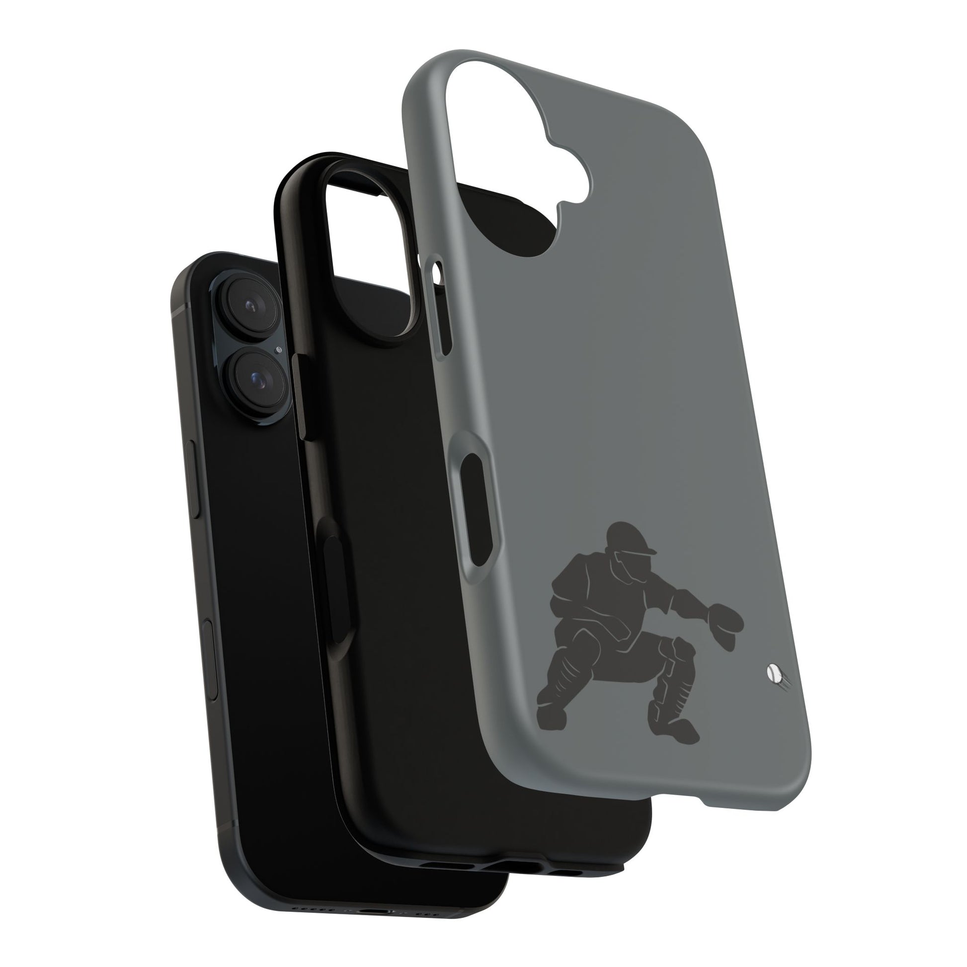 Baseball Catcher Phone Case, Sports Phone Accessory, Tough Cases, Gift for Athletes, Sports Fan Merchandise, Unique Design - TRV