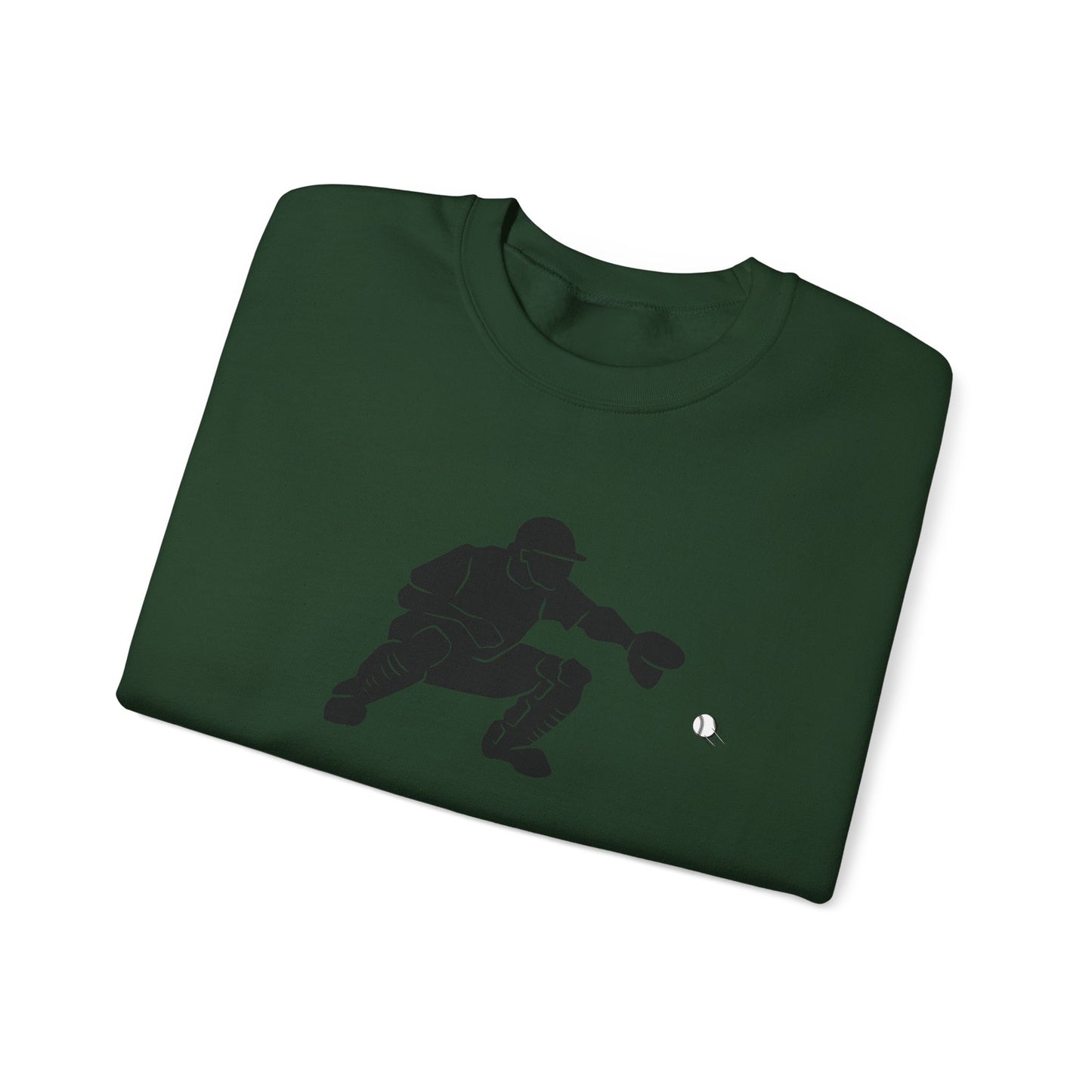 Baseball Catcher Crewneck Sweatshirt | Unisex Sports Apparel | Perfect for Game Days, Gifts, and Casual Wear | Baseball Lover's Gift - TRV