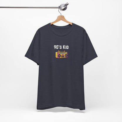 Retro Boombox Tee — 90s Kid Graphic T-Shirt