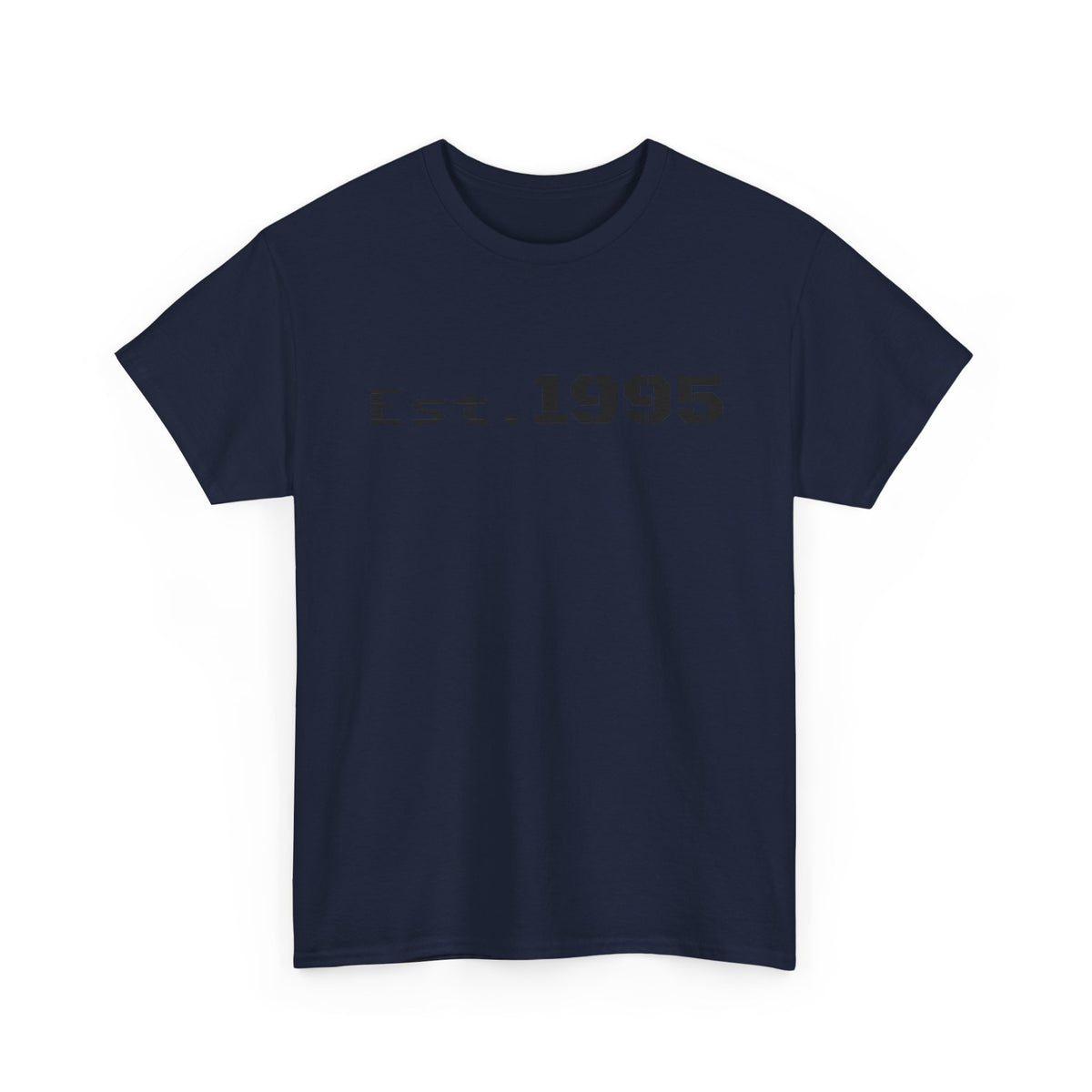 Vintage minimalist "Est. 1995" T-shirt by Printify, featuring a simple design celebrating the birth year on a comfortable cotton tee.