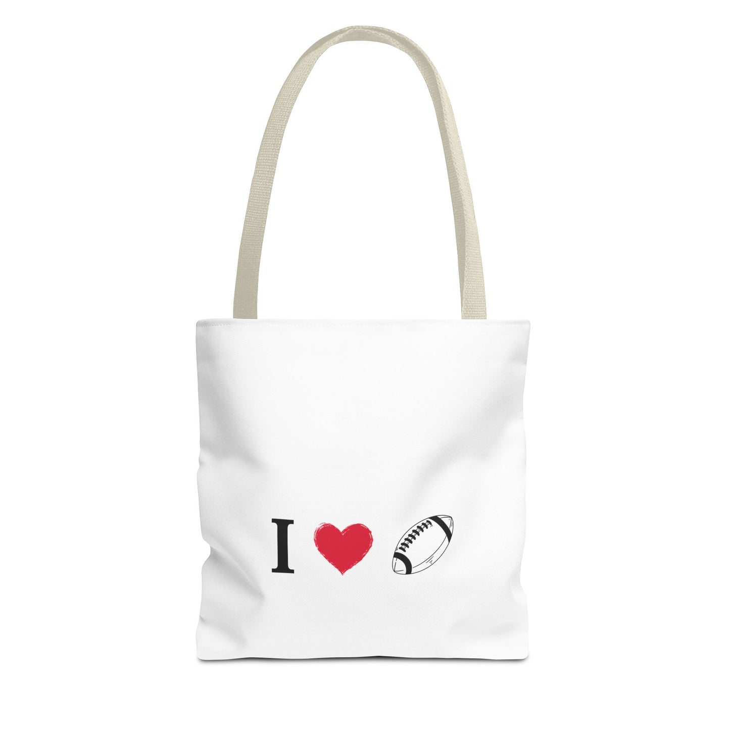 Football Lover's Tote Bag - Perfect for Game Day, Sports Events, Gifts for Fans, Eco-Friendly Carryall, Personal Use, Travel Bag - TRV