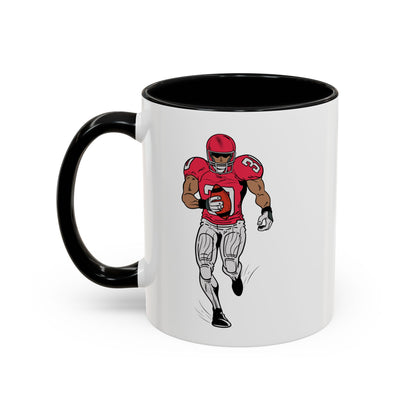 Football Player Coffee Mug, Sports Fan Gift, Motivational Coffee Cup, Game Day Mug, Unique Sports Merchandise