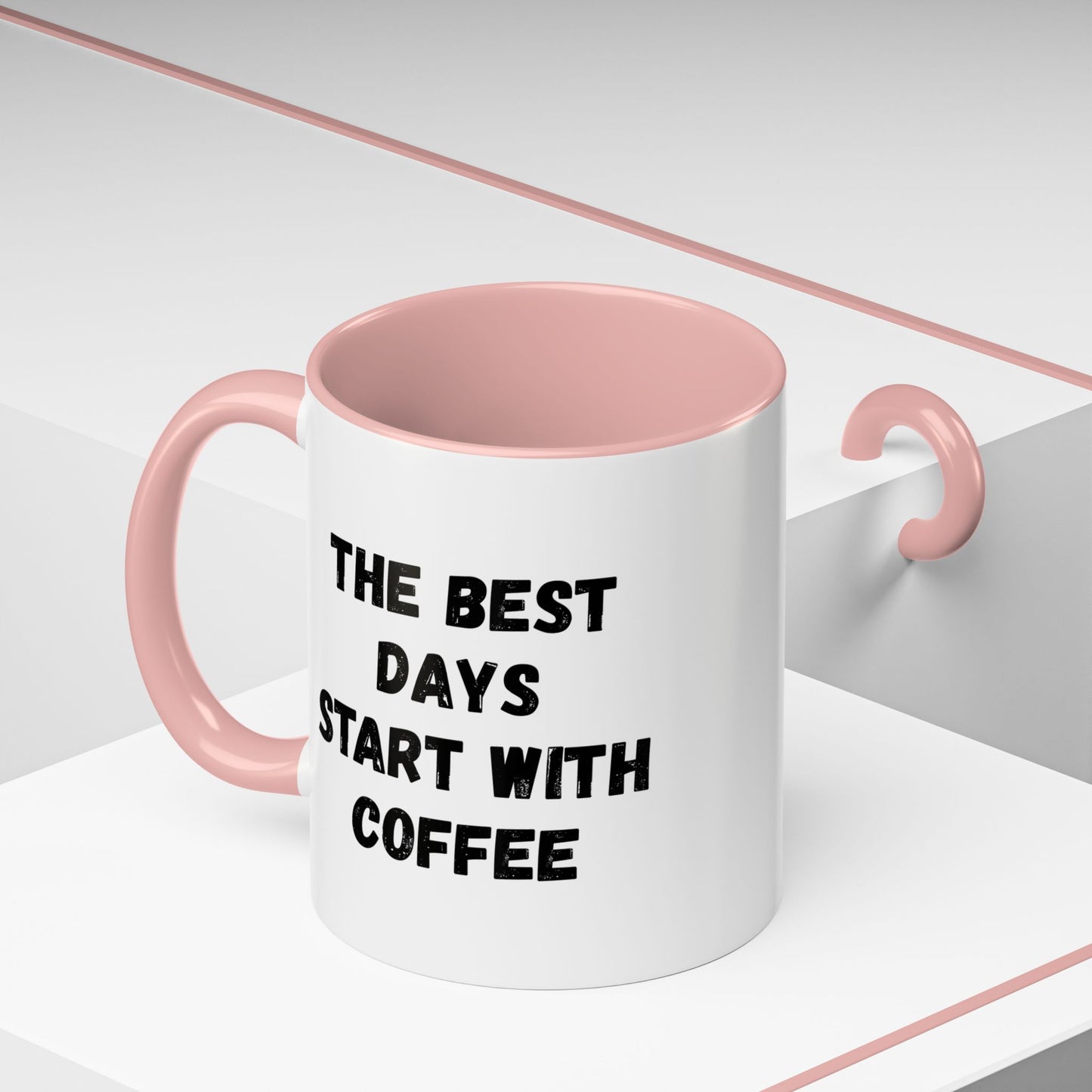Inspirational Coffee Mug - The Best Days Start With Coffee - Gift for Coffee Lovers, Office Decor, Kitchenware, Birthday Gift, Motivational