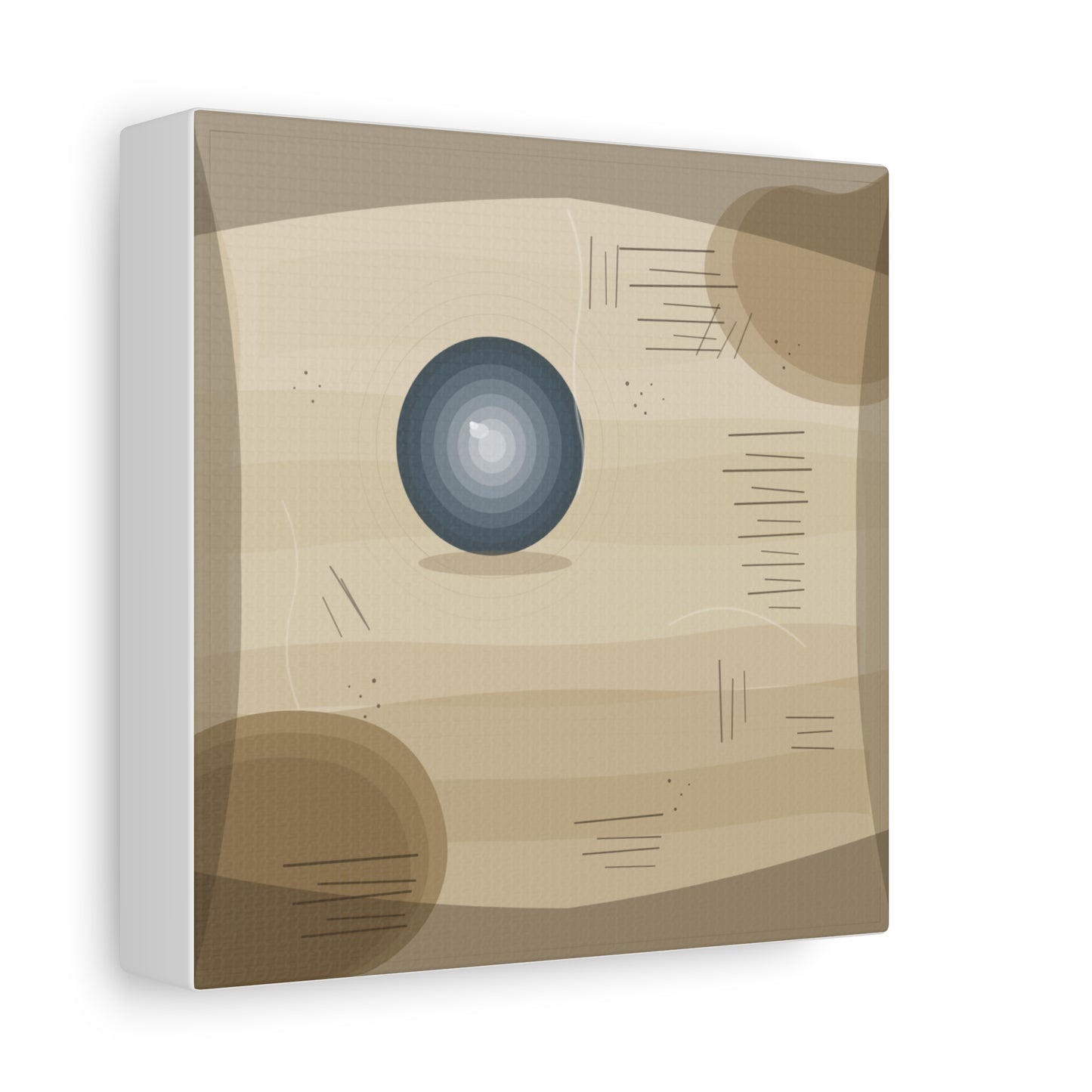 Abstract Warm Desert Field Matte Canvas