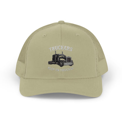 Truck Driver Snapback Cap, Mesh Trucker Hat, Cool Casual Hat, Perfect Gift for Drivers, Trucking Enthusiasts, Outdoor Style - TRV