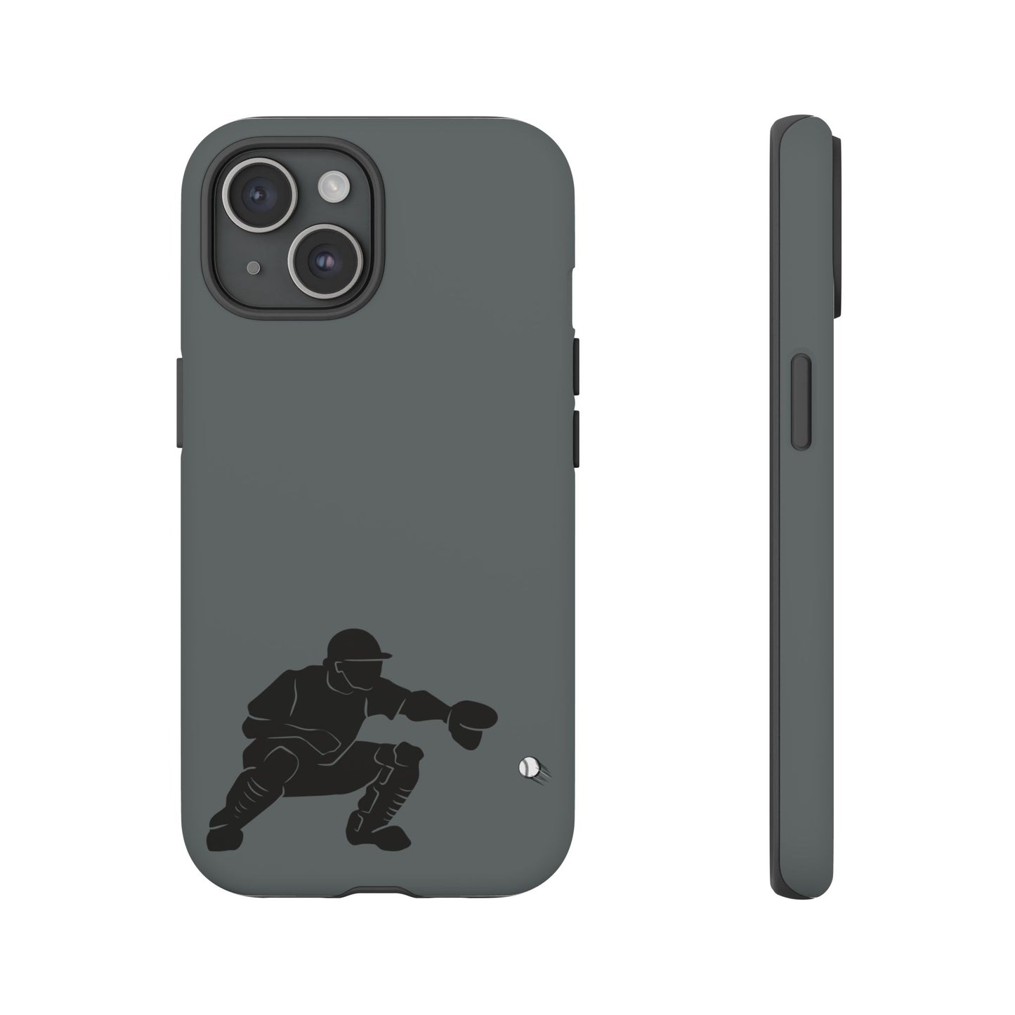 Baseball Catcher Phone Case, Sports Phone Accessory, Tough Cases, Gift for Athletes, Sports Fan Merchandise, Unique Design - TRV